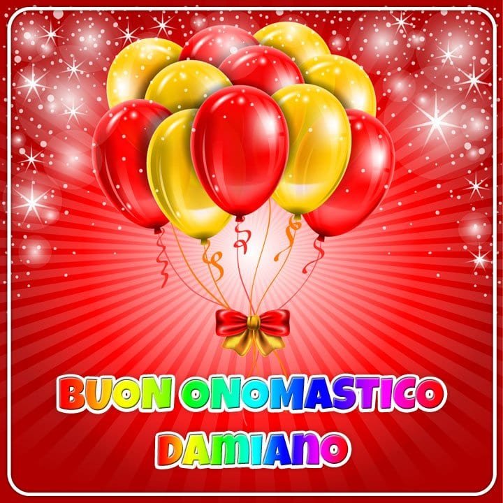 immagini buon onomastico Damiano 12 aprile