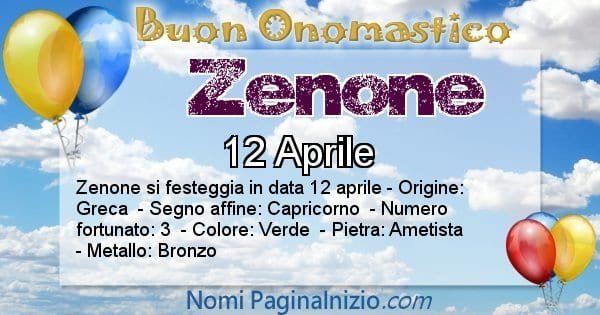 immagini buon onomastico zenone