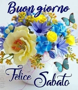 Buon sabato 8 maggio 2021