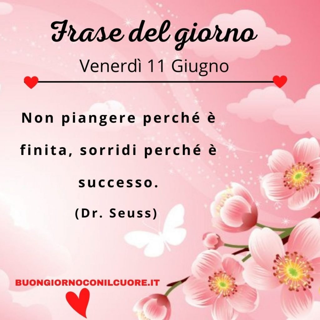 frase del giorno venerdì 11 giugno