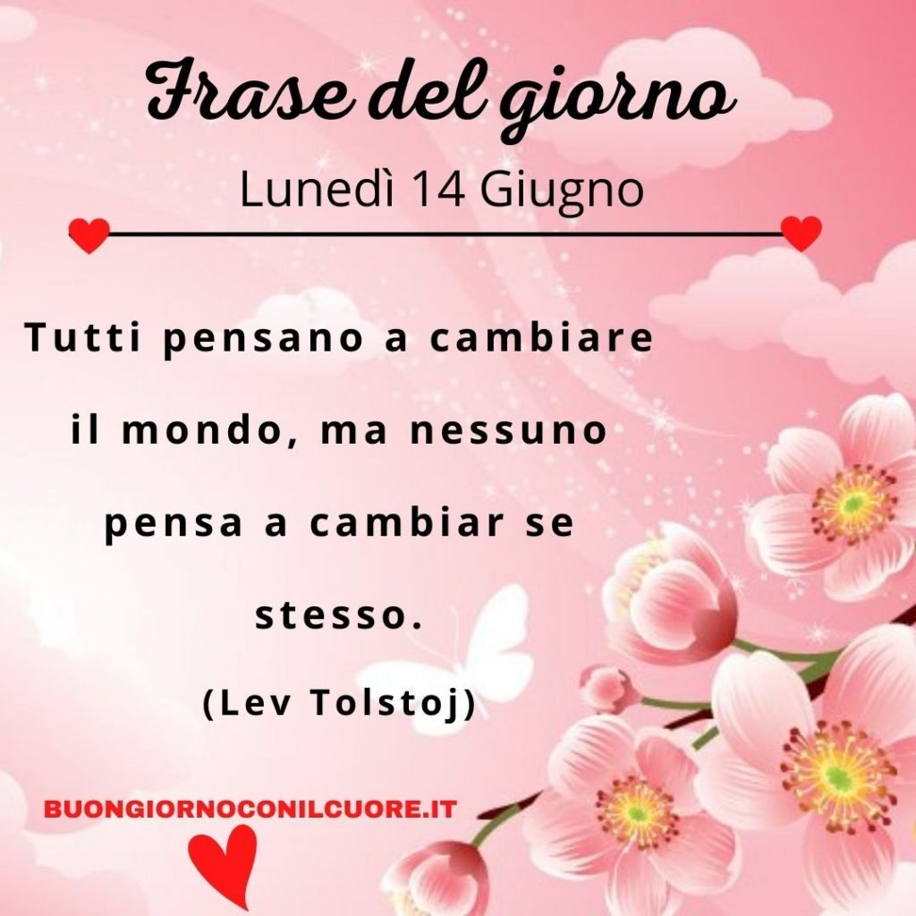 frase del giorno lunedì 14 giugno