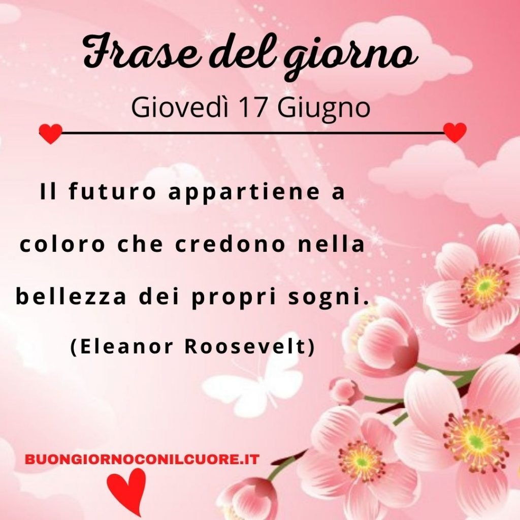 frase del giorno oggi giovedì 17 giugno