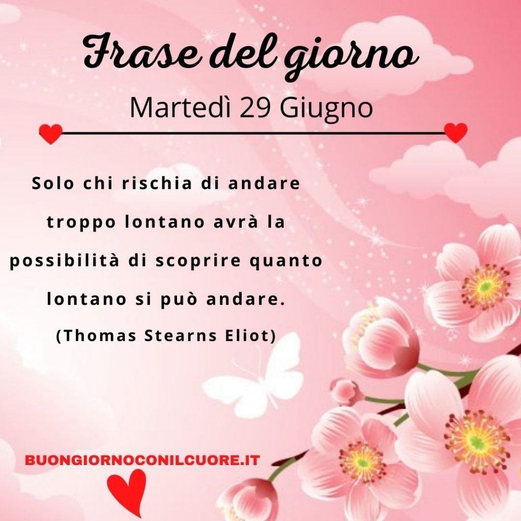 frase del giorno martedì 29 giugno
