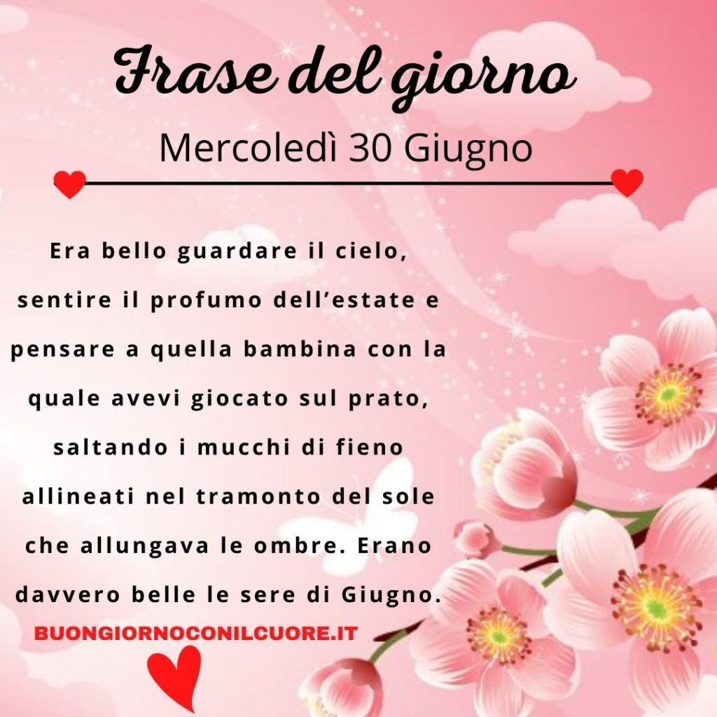 frase del giorno mercoledì 30 giugno