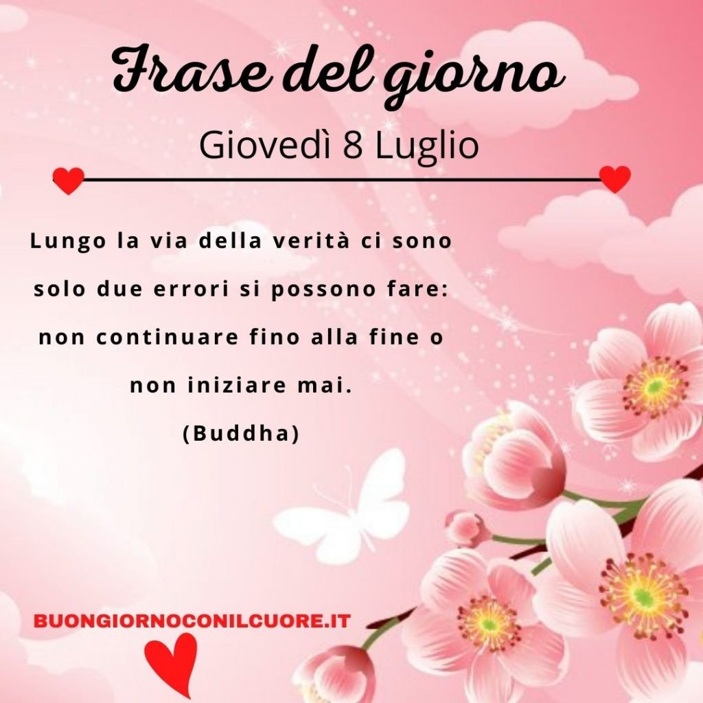 frase del giorno giovedì 8 luglio