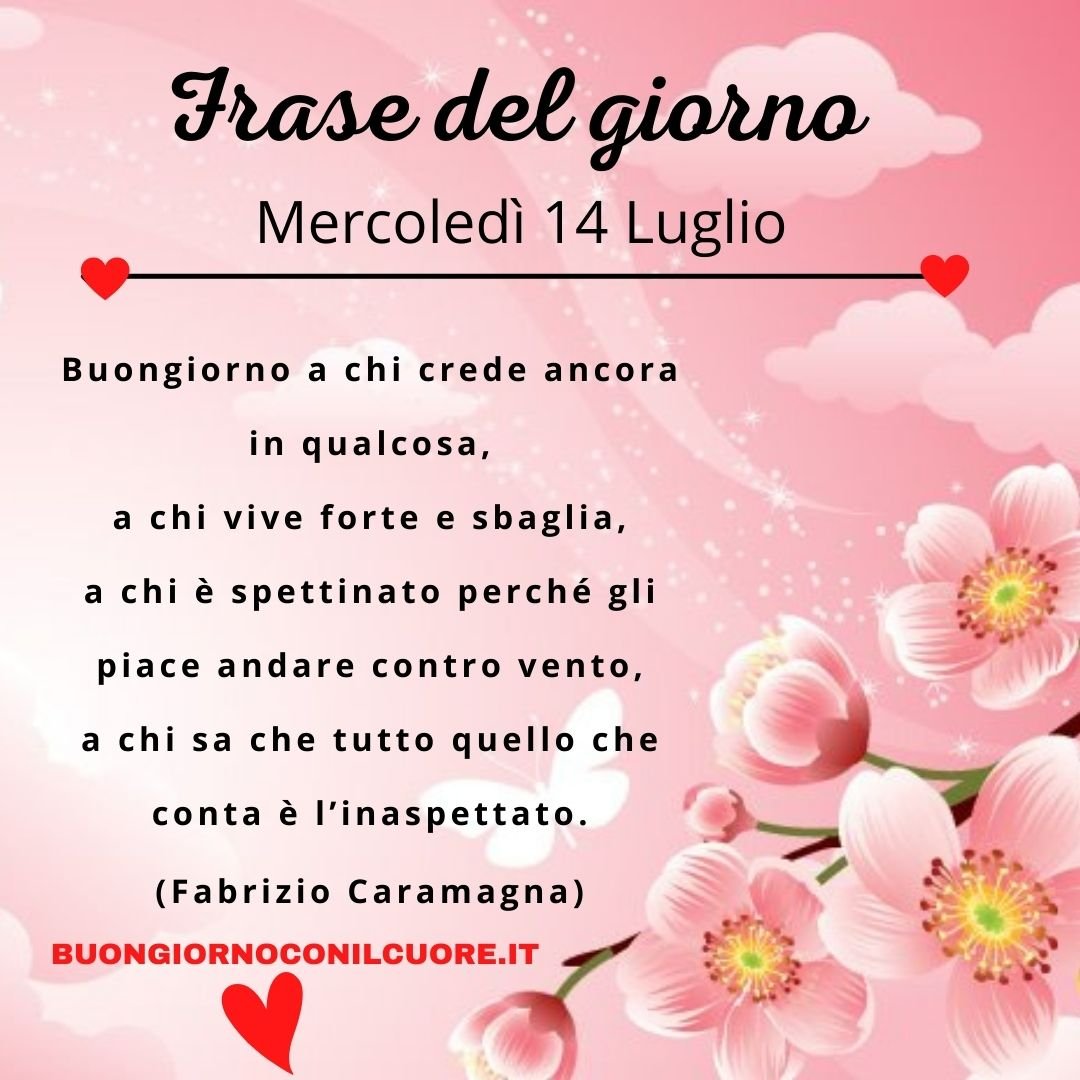 frase del giorno mercoledì 14 luglio