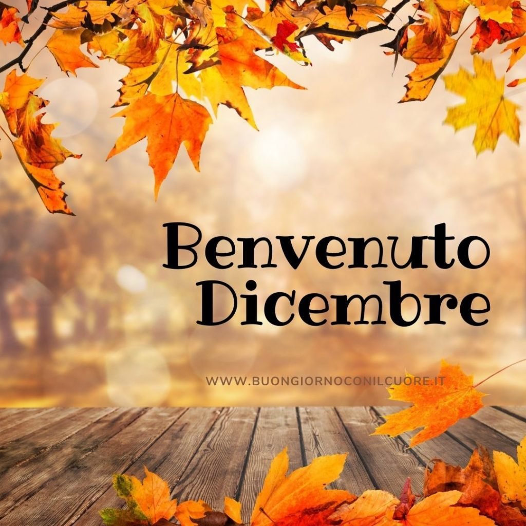 Arriceverci Novembre e benvenuto Dicembre