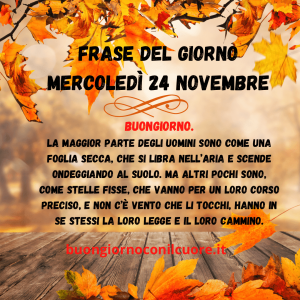 Immagine del giorno Mercoledi 24 Novembre 2021