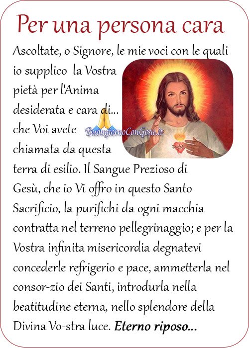 Preghiera per tutti i defunti festa dei morti