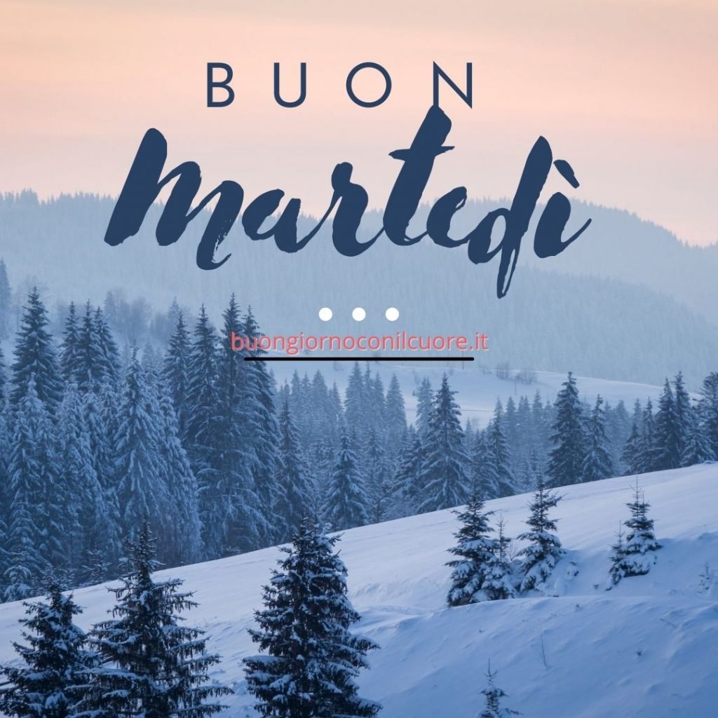 immagini buon martedì invernale