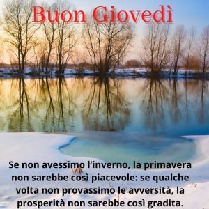 buon giovedì invernale