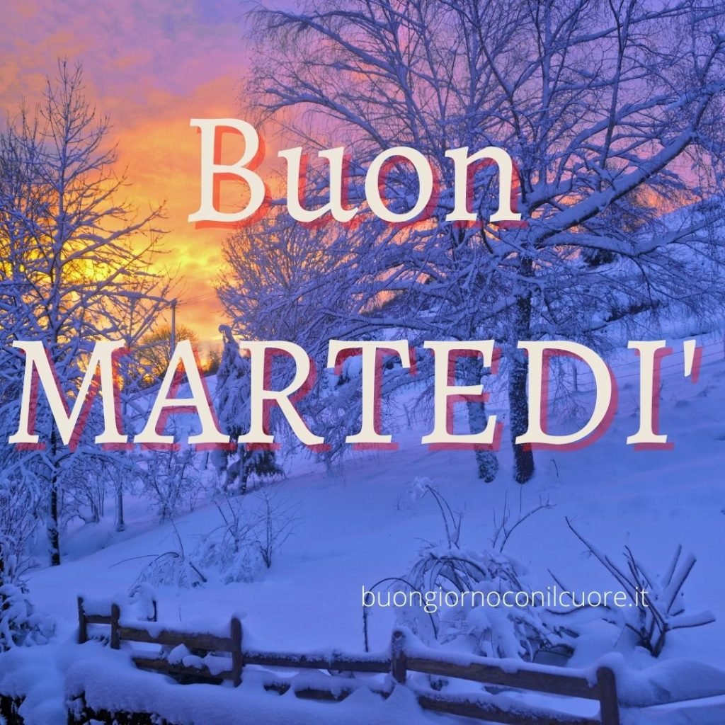 buon martedì invernale