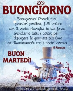 immagini buon martedì invernale