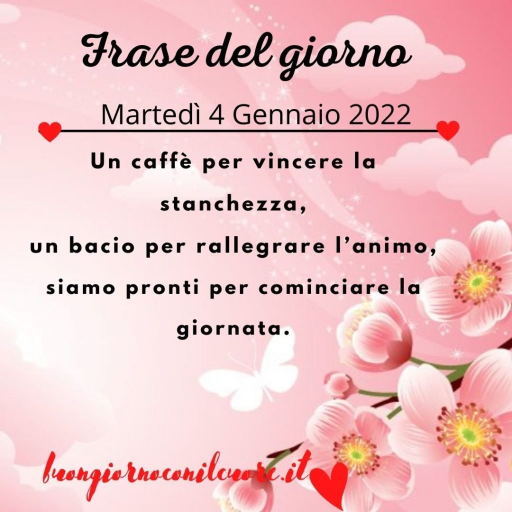 immagine del giorno oggi domani martedì 4 gennaio 2022