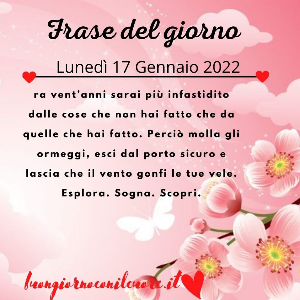 immagine del giorno lunedì 17 gennaio 2022