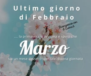 arrivederci febbraio ultimo giorno