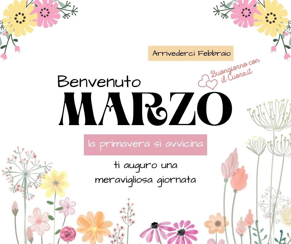 immagini primo giorno del mese di marzo