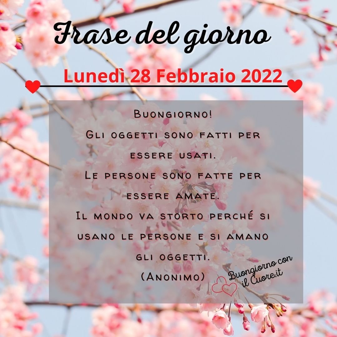 immagine del giorno lunedì 28 febbraio 2022