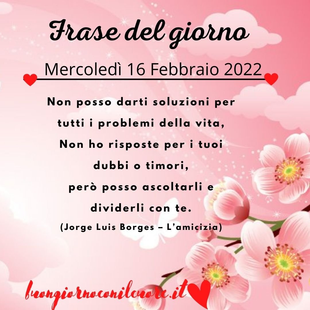 immagine del giorno oggi domani mercoledì 16 febbraio 2022