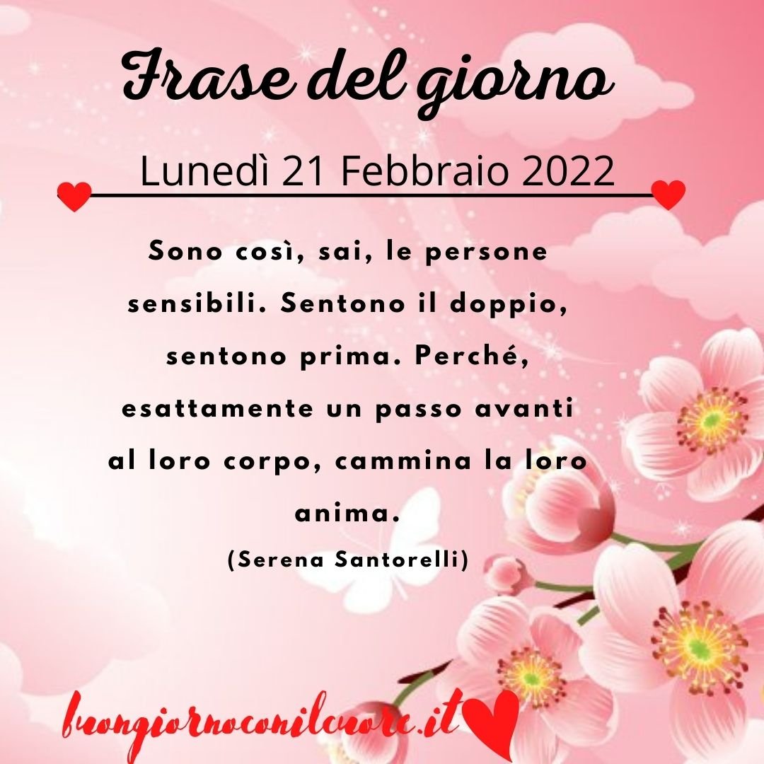 immagine del giorno di oggi e domani lunedì 21 febbraio 2022