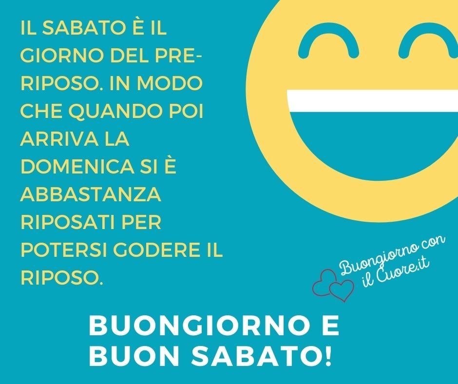 buon sabato divertente