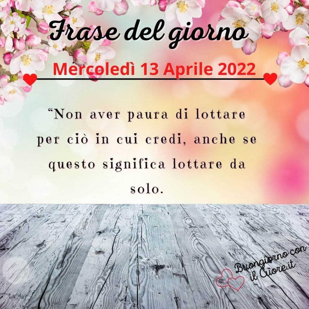 immagine del giorno oggi domani mercoledì 13 Aprile 2022