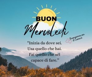 Buon Mercoledì immagini nuove buongiorno