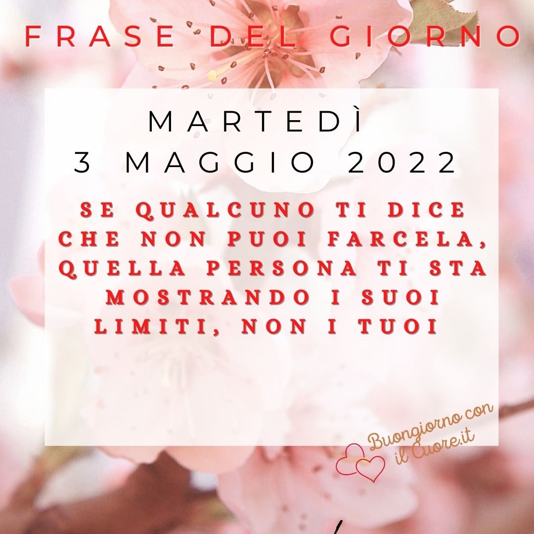immagine del giorno oggi domani martedì 3 maggio 2022
