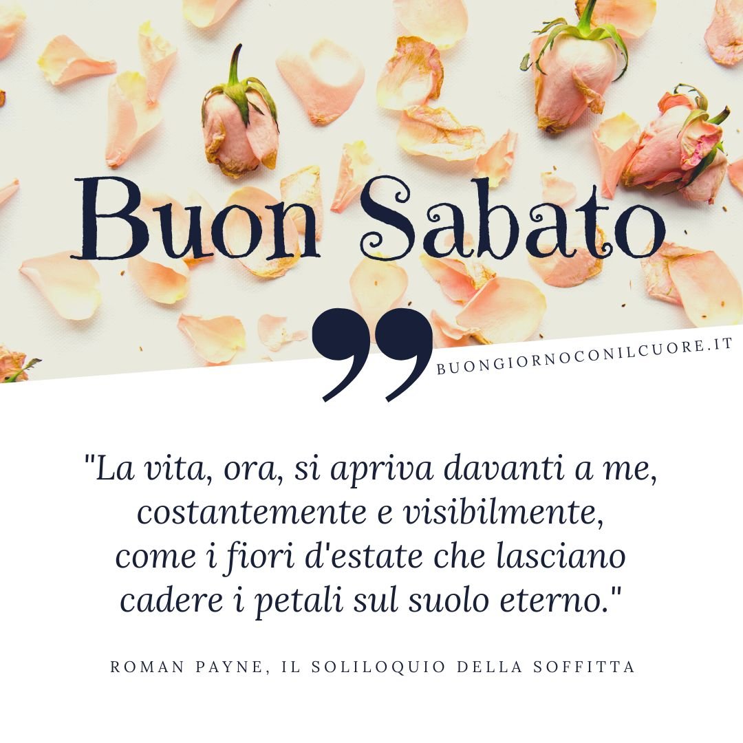 Buongiorno sabato 4 marzo 2023