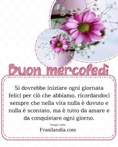 buon mercoledì 25 ottobre 2023