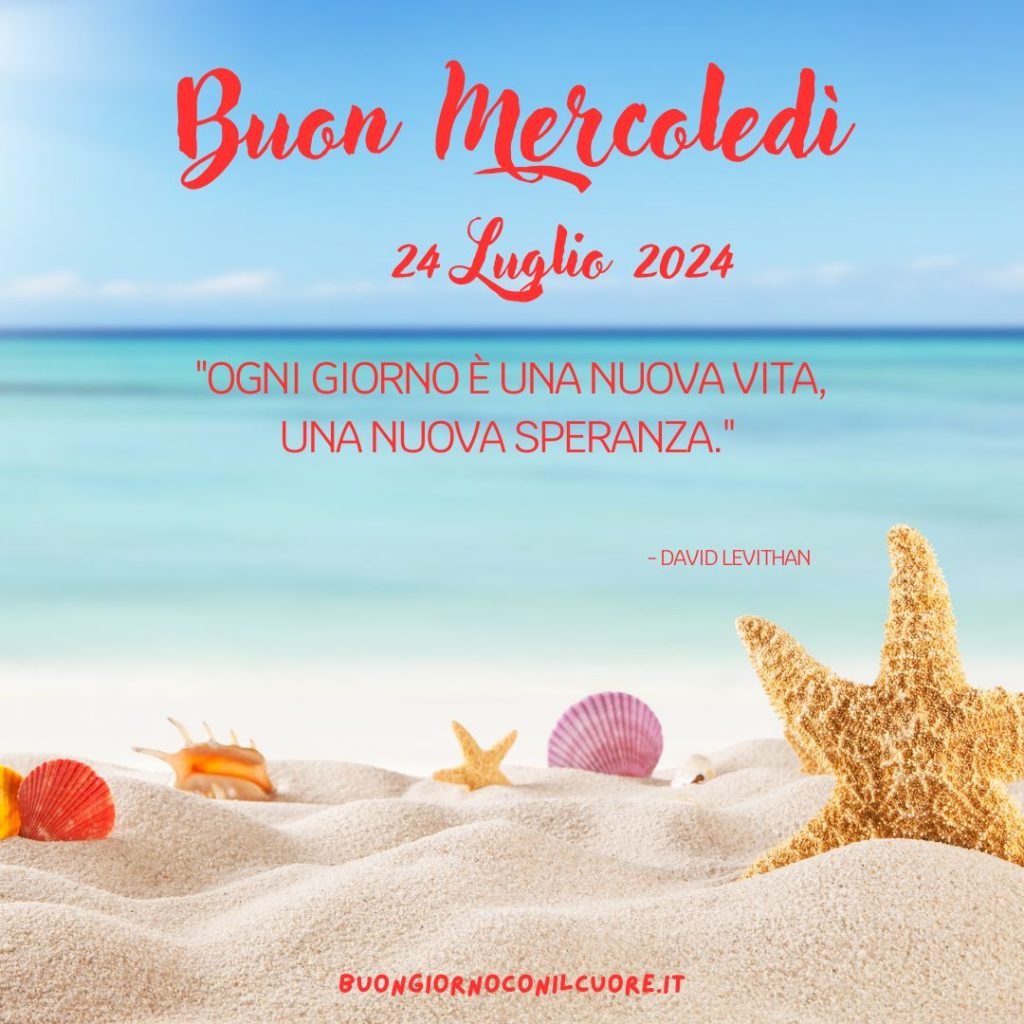 immagine frase del giorno oggi domani mercoledì 24 luglio 2024
