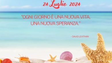 immagine frase del giorno oggi domani mercoledì 24 luglio 2024