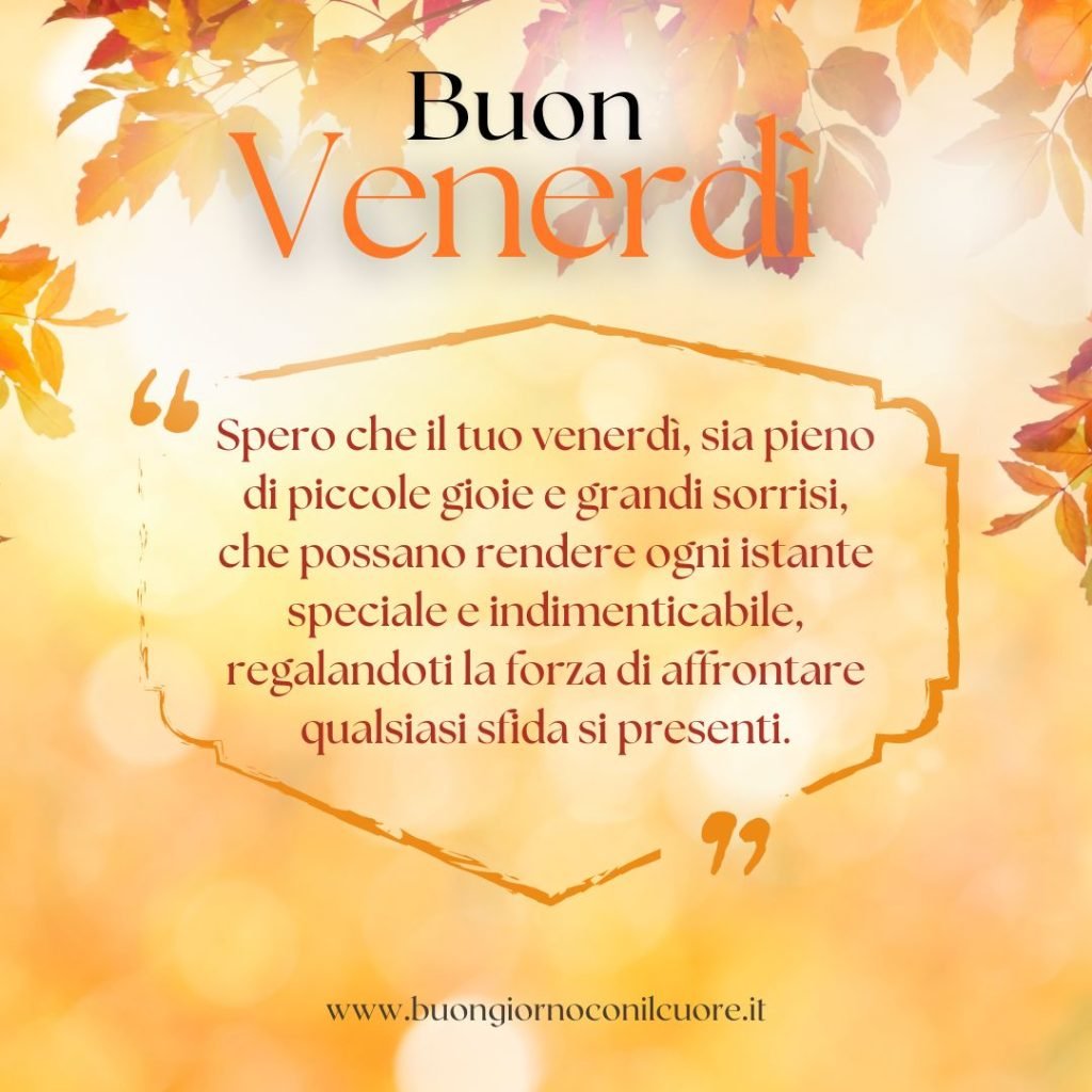 Buongiorno 11 ottobre