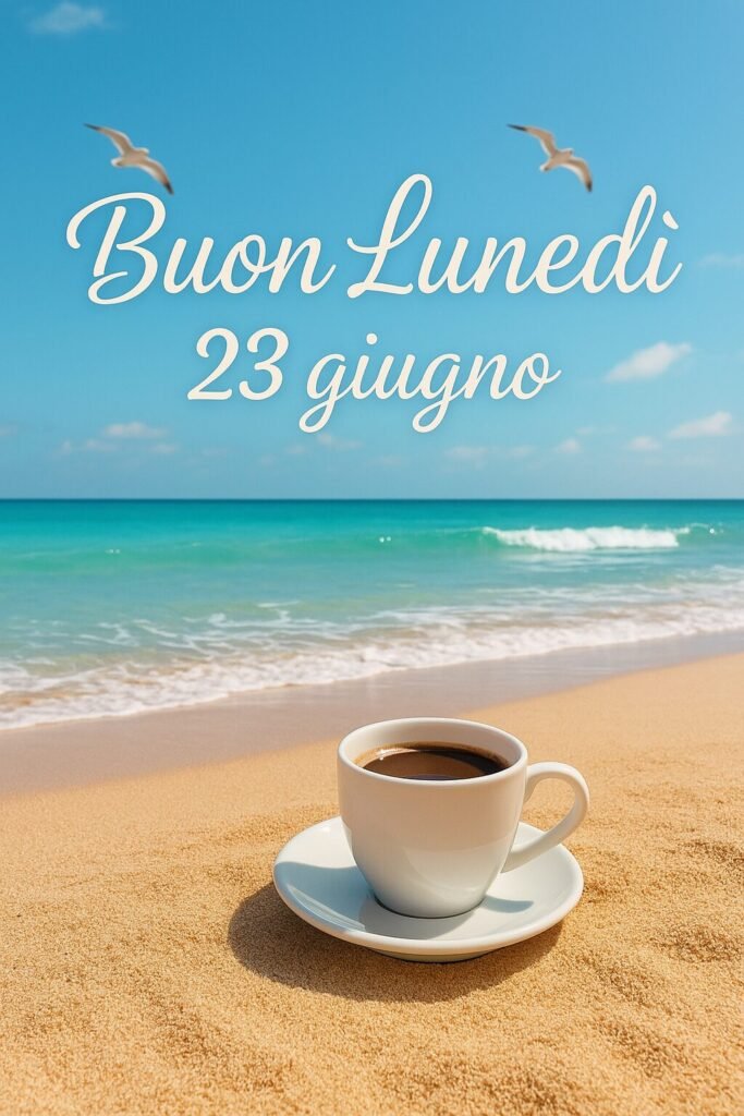Buongiorno lunedì 23 giugno 